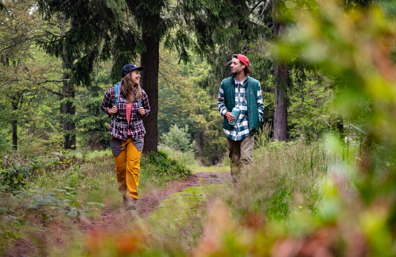 Wanderer am Rennsteig