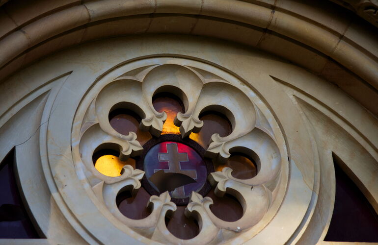 Detail an der Schlosskapelle Reinhardsbrunn