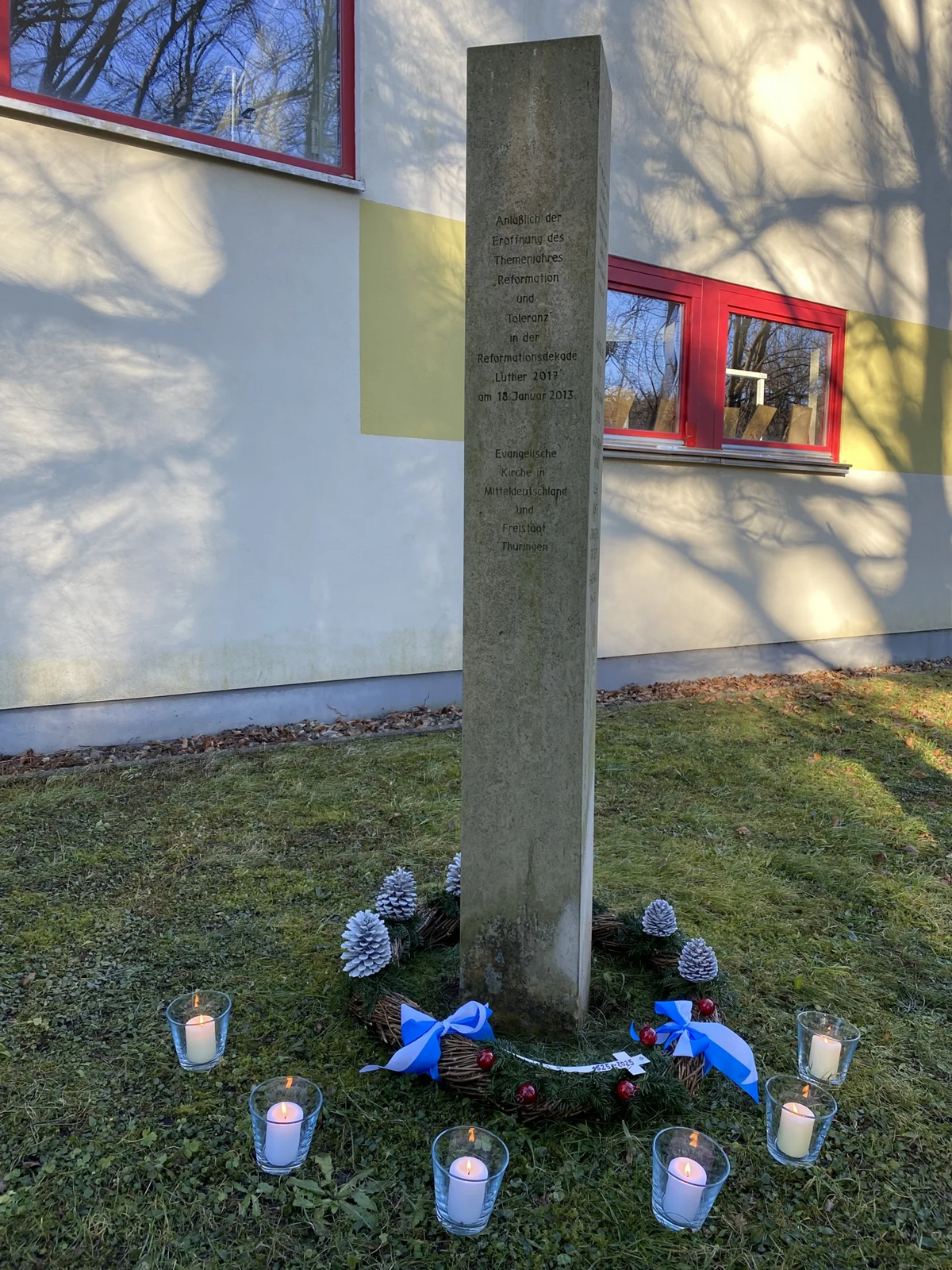 Täufer-Gedenkstele in Reinhardsbrunn