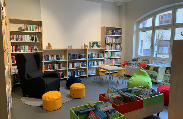 Lesesessel in der Bibliothek Friedrichroda
