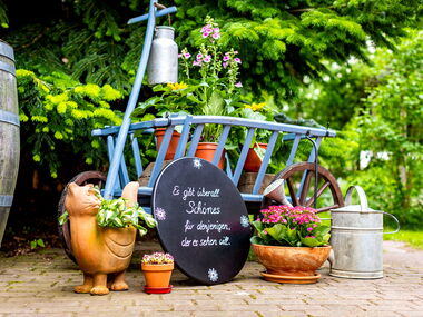 Garten-Details im Gästehaus Langenhan