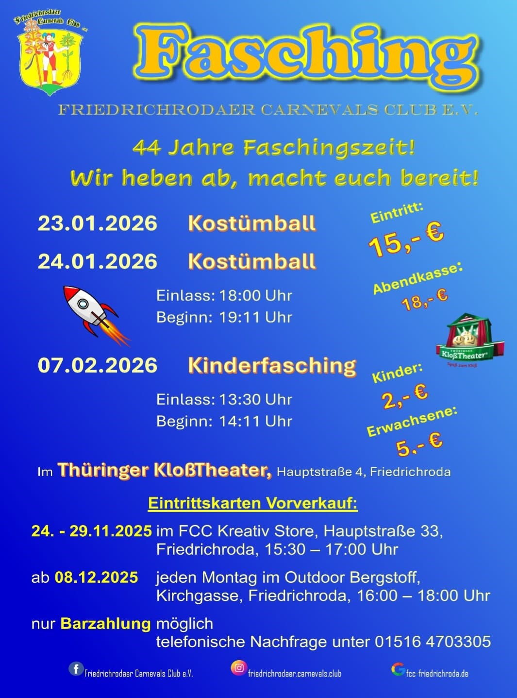 44 Jahre Faschingszeit FCC
